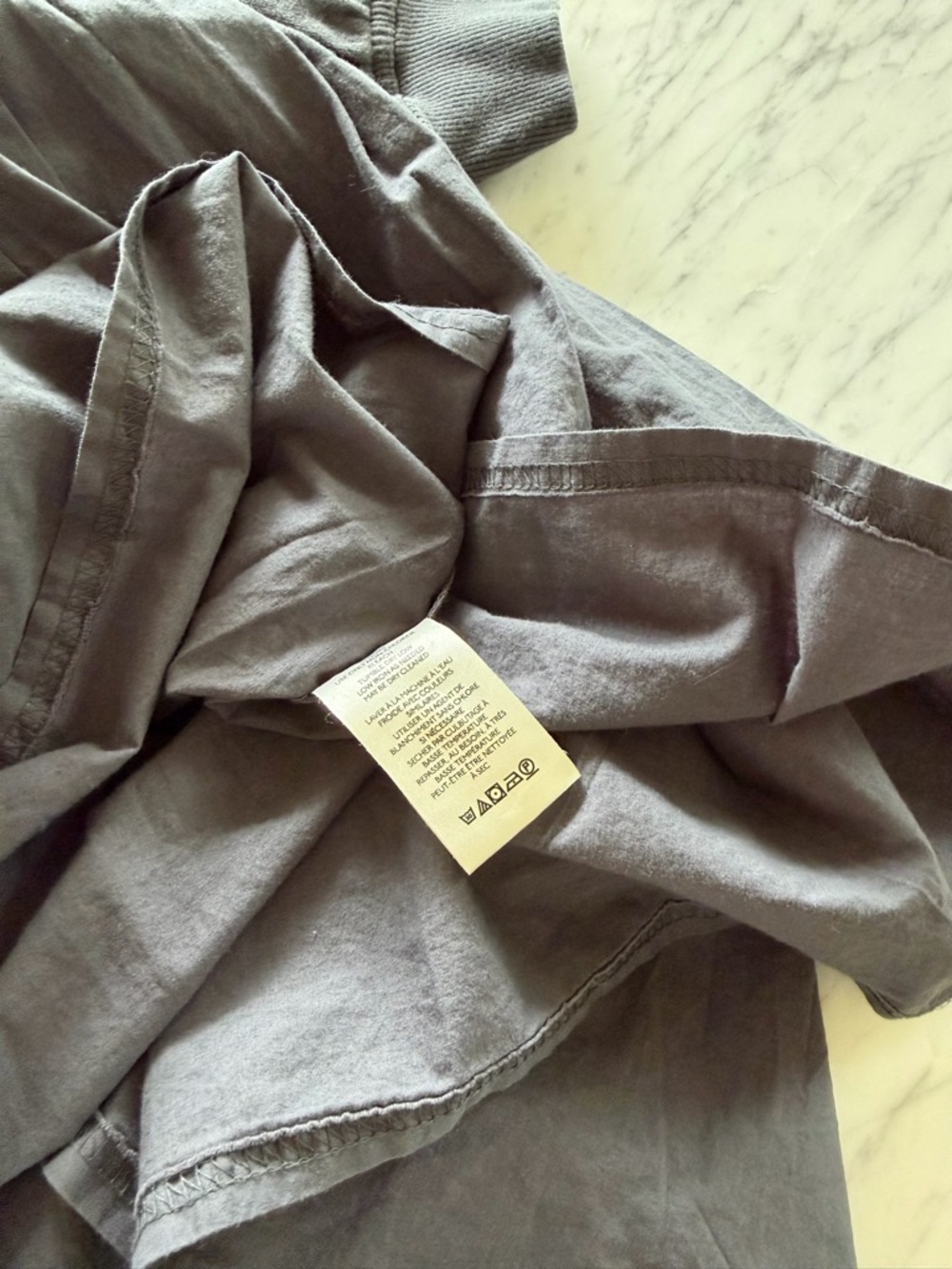 Free People Charcoal Pleated Sweatshirt Mini Dress - Picture 10 of 12